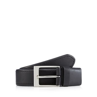 The Collection Black tab detail leather belt